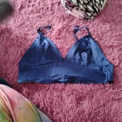 Blue Cropped Tank Top 