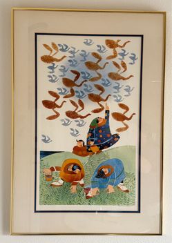 Rie Muñoz Limited Edition Framed and Signed Lithograph "Fall Migration"