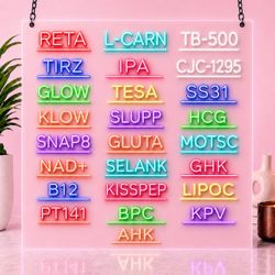Peps wall decor LED signs