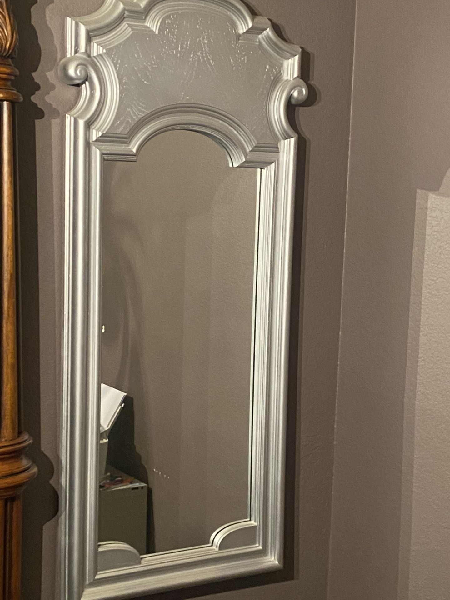 2 Silver Metallic Mirrors