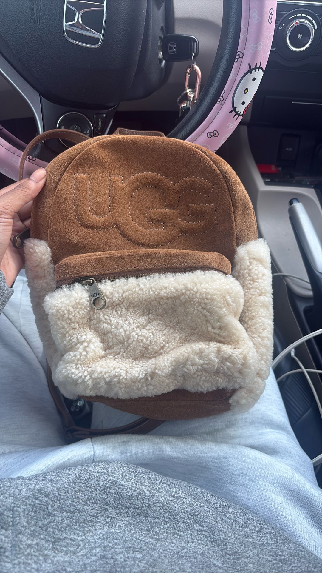 ugg mini backpack with fur