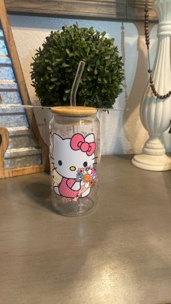 Hello Kitty Glass Cups