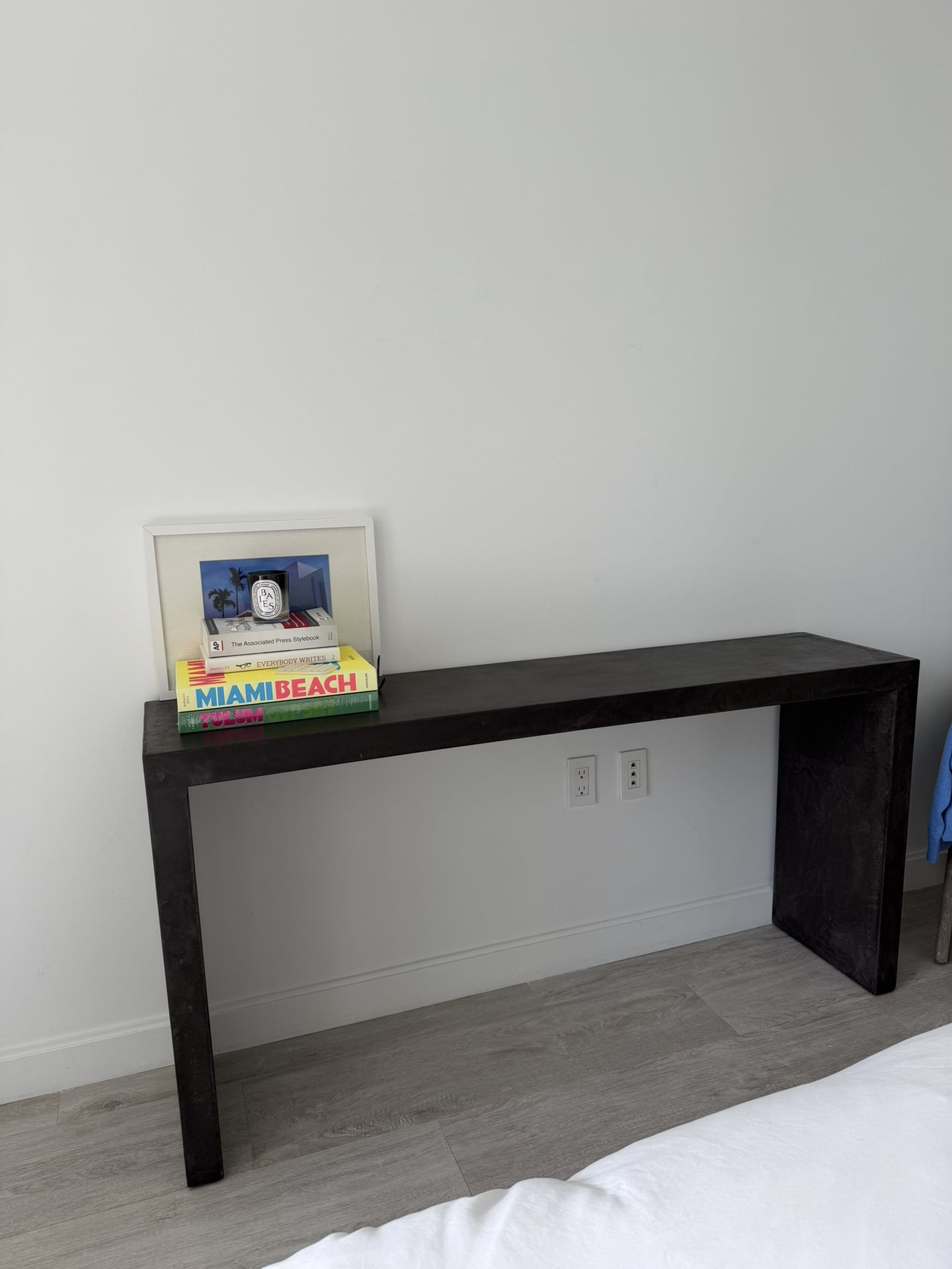 RH Concrete Console Table