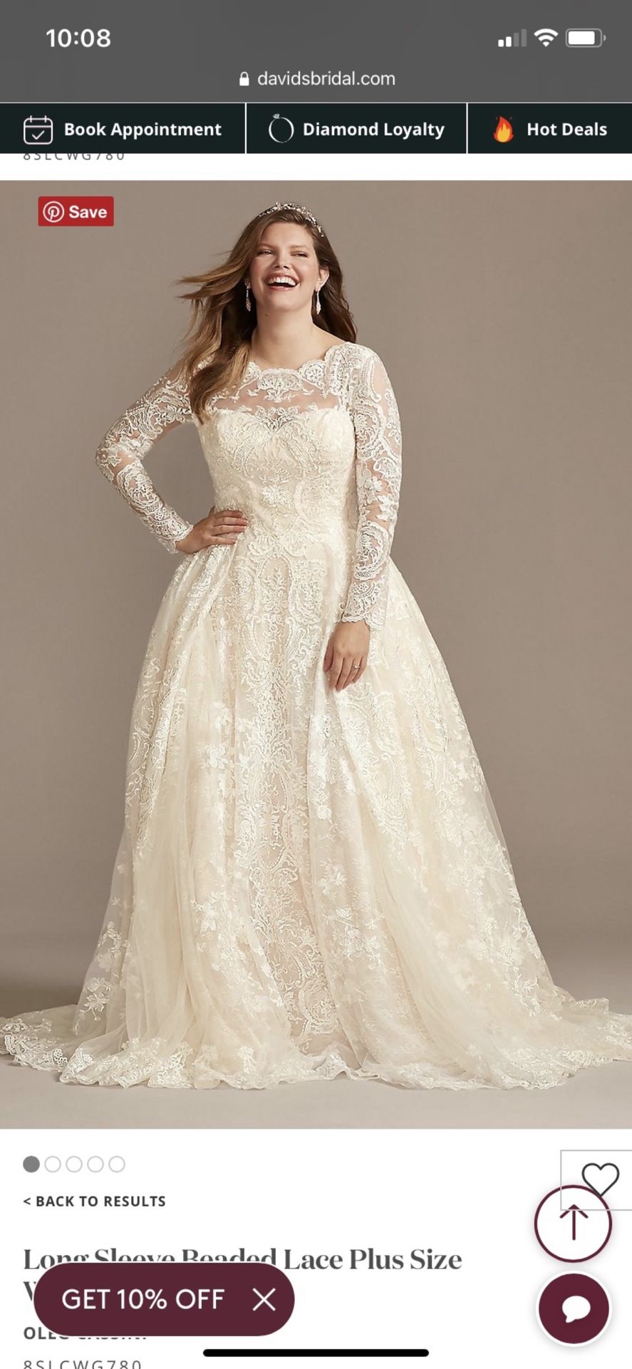 Oleg Cassini Wedding Dress