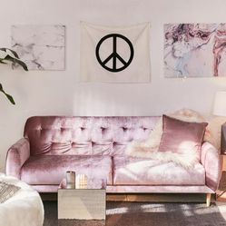 Urban Outfitters Velvet Sofa Like New