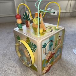 Wooden Activity Cube 