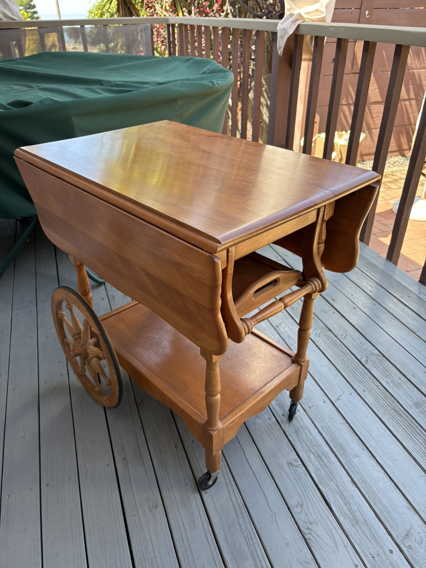 Vintage Maple Tea Cart