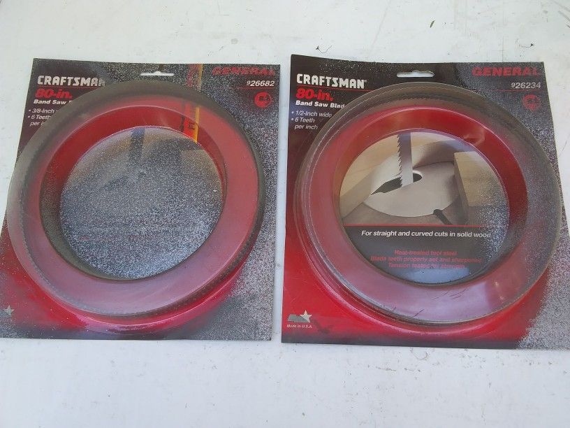 Craftsman Band Saw Blades $10 Each