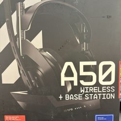 Logitech A50 Light speed Wireless Gaming Headset plus base station