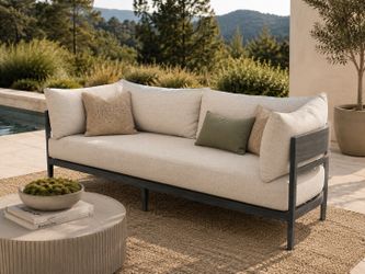 Gray Outdoor Patio Sofa couches