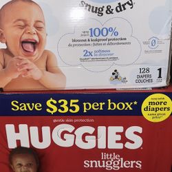 Huggies Diapers – Unopened Boxes 