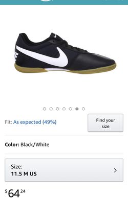 Nike Davinho Indoor Soccer Shoes Black/White New size 11 1/2 $40 in Garden Grove, CA - OfferUp