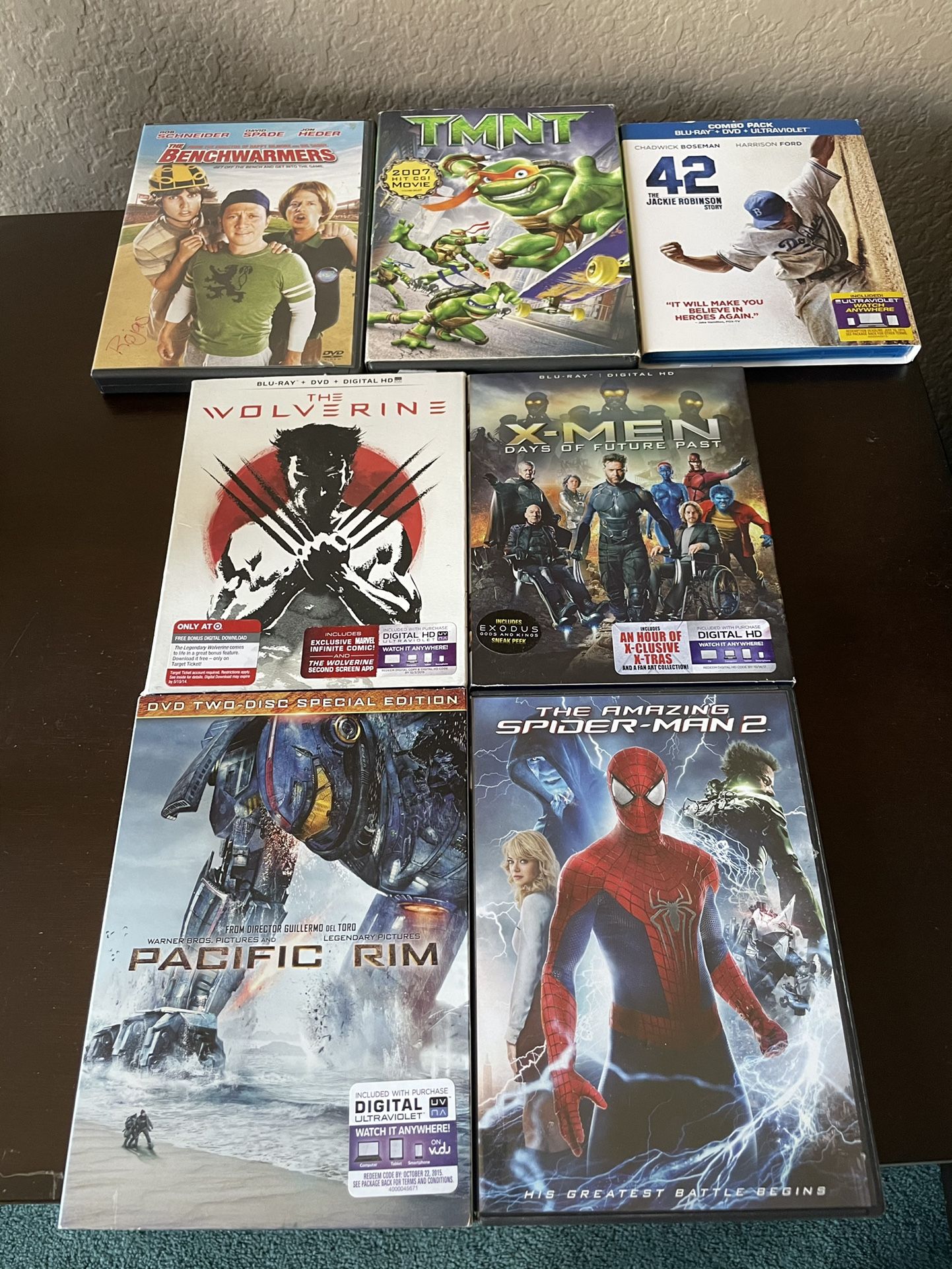 DVD's $3 EACH OR 5/$10 Some Like New **A FEW SPANISH MOVIES