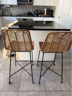 Wicker Bar Stools