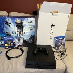 Collectible Sony PlayStation3 Console Slim 160 GB & Star Wars Battlefront 2 PS4