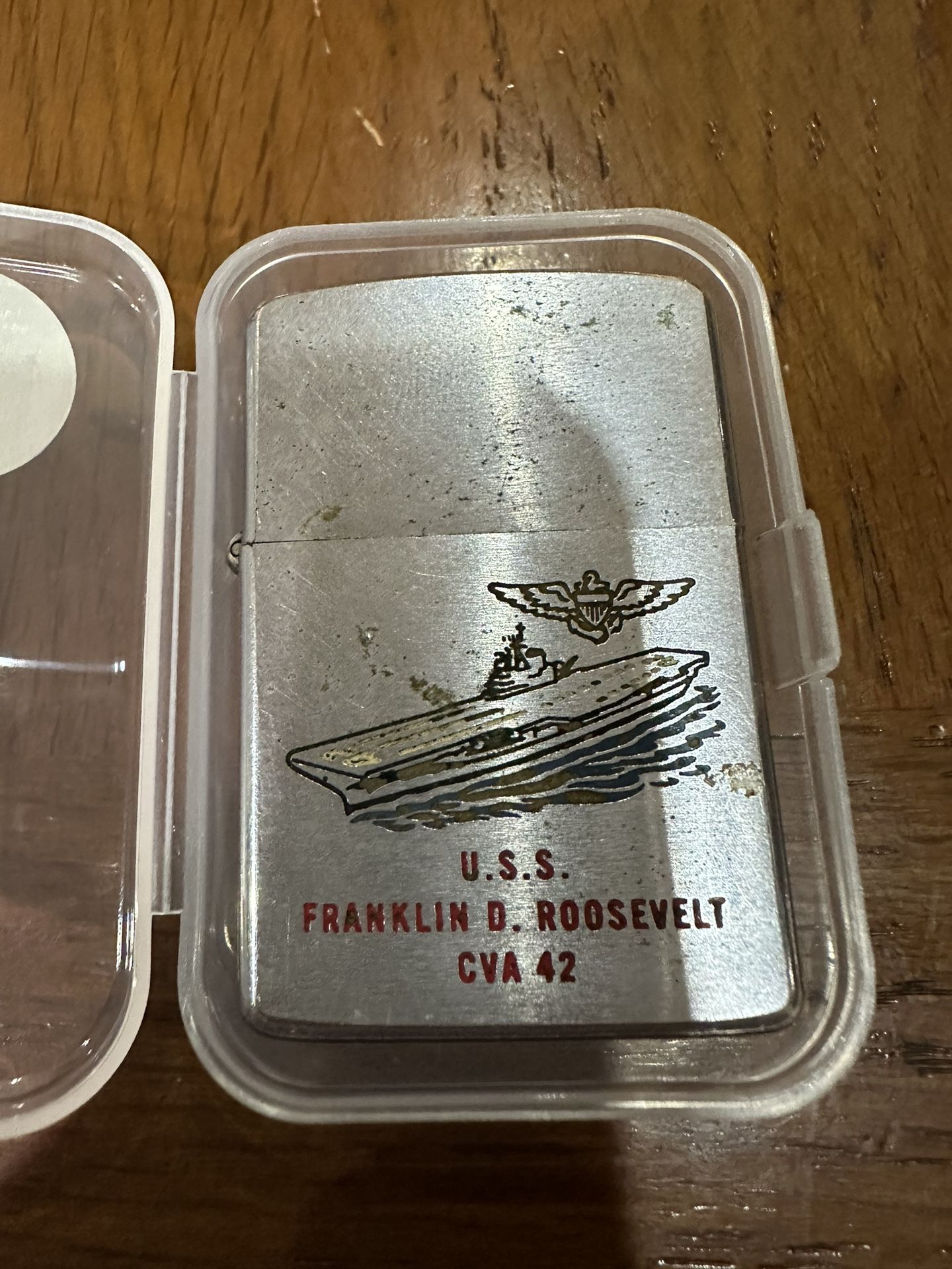 USS Franklin D. Roosevelt Zippo lighter