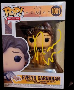 Rare Rachel Weisz signed funko pop the mummy Evelyn Beckett signature reviewed