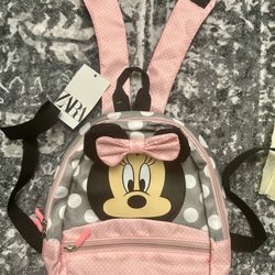 New In Bag W/tags. ZARA- MINNIE MOUSE//Infant-Toddler-Young Child Backpack 
