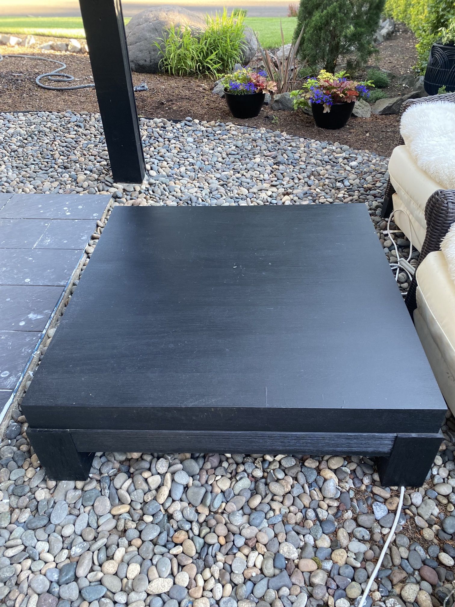 (Free) Heavy Solid Wood Table 43" Square