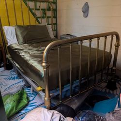 Brass Full Bed Antique Nice! Comfy! 
