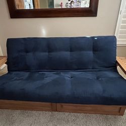 Solid Wood Futon With Storage