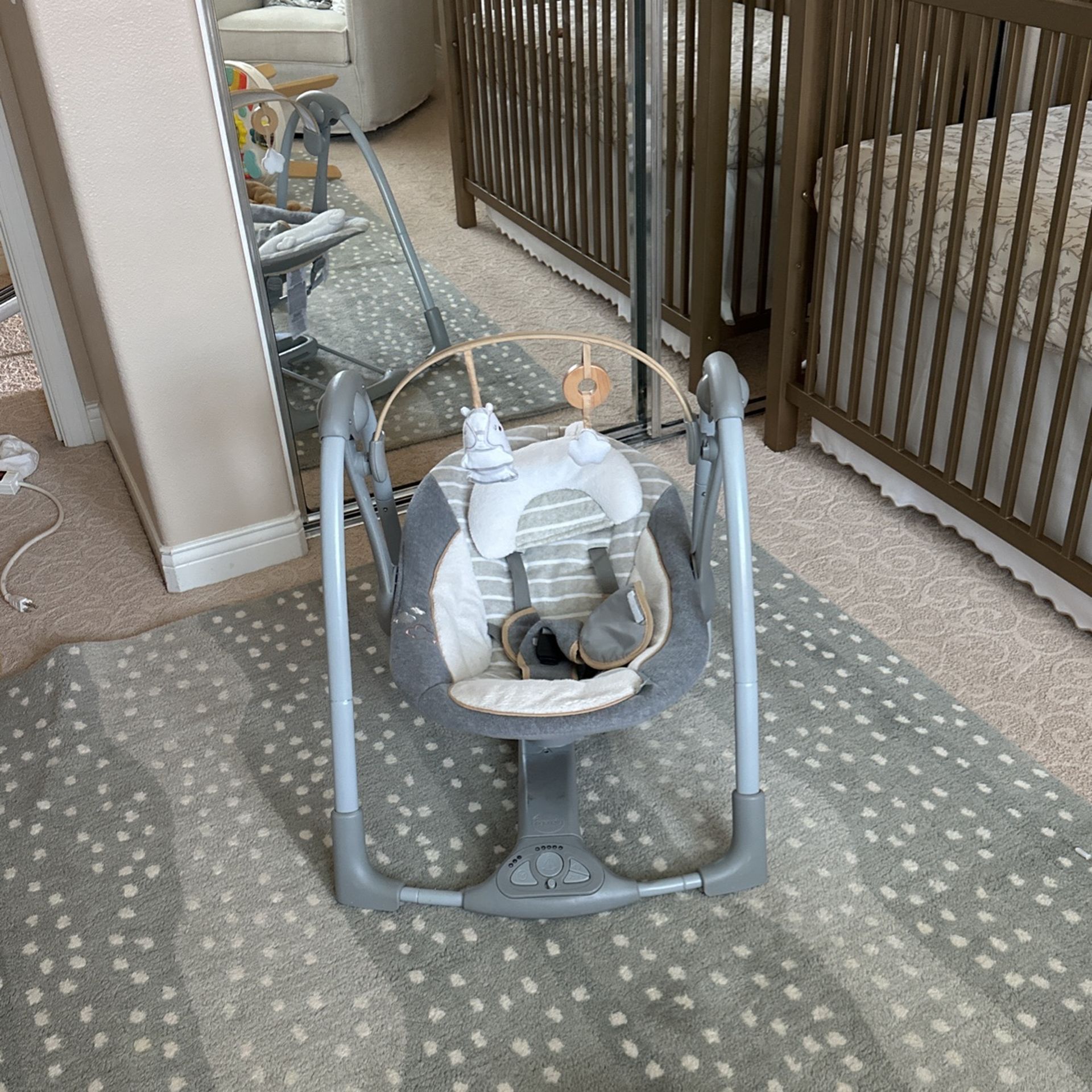 Folding Baby Swing By Ingenuity