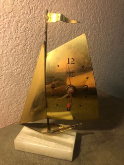 Sail Boat Desk Clock