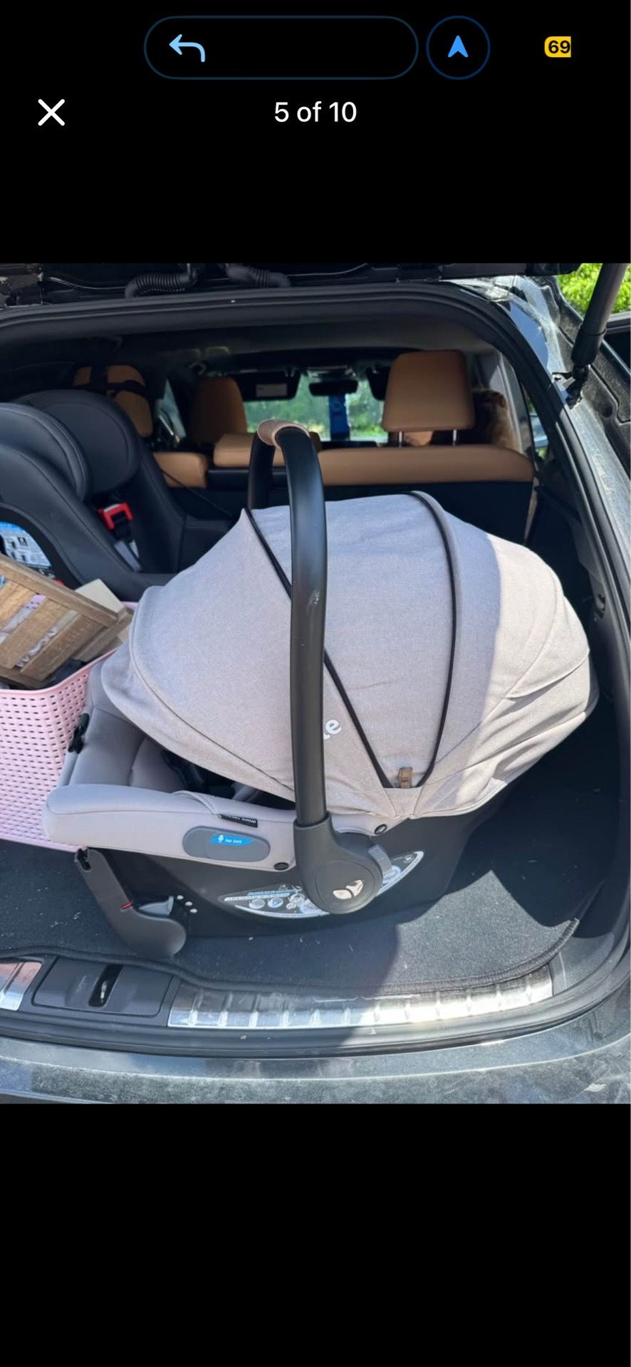 Joie mint latch baseless car seat