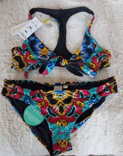 NWT L-Space Bikini Set, reversible, Too Size Small/ Btm Size Med