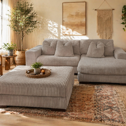 Ashley Plush Sectional & Ottoman