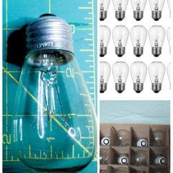 Eighteen 11-Watt Clear Bulbs for Outdoor Lighting 
