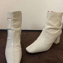 White Ankle Boots