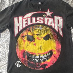 Hellstar Capsule 8 Evil Smile Graffiti Shirt Black | Orange | White