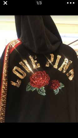 Pink sequins hoodie (collection item)