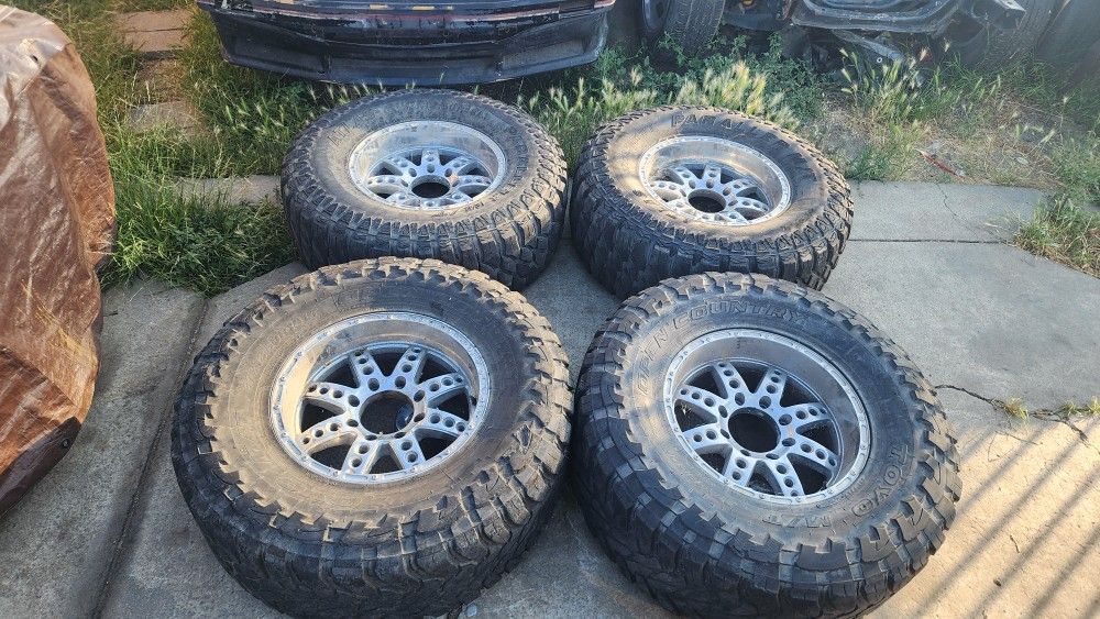Rims And Tires Used 8 Lug 37 Inch Tires