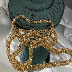 18k GPL Byzantine Chain Necklace 18” 24” 4mm