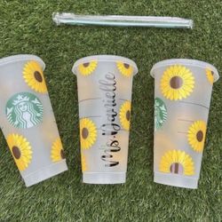 Sunflower Starbucks Cup 