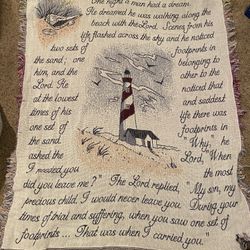 Footprints Memorial tapestry