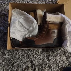 Kids Ugg Boots Butte II BROWN fur Sz 4