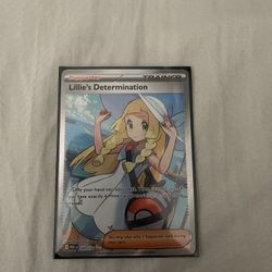 Lilie’s Determination 169/132 Full Art Pokemon card $25 or trade