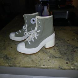 Converse Heel In Olive 