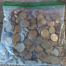 Bag of wheat pennies +400