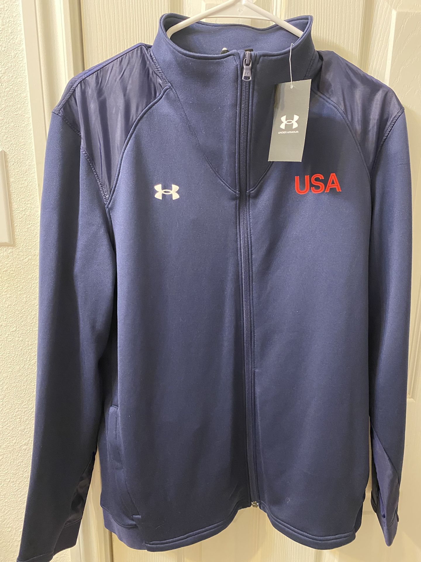 Under Armour Storm 2 Jacket Adult Large Team USA Speed Skating New Blue Womens