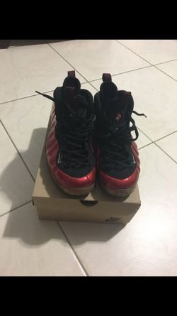 Metallic red foamposites size 9