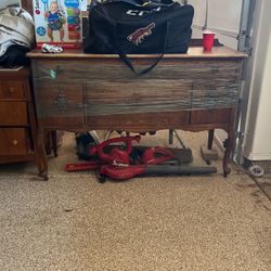 Antique Buffet Table 