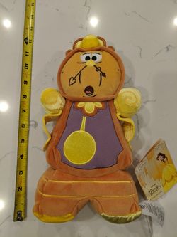 NWT--Disney 10.5 inch Cogsworth plush toy