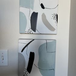 Set Of Two Abstract Paintings