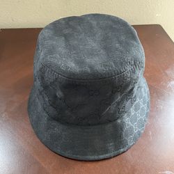 Genuine Black Gucci Hat Size L Made In Italy
