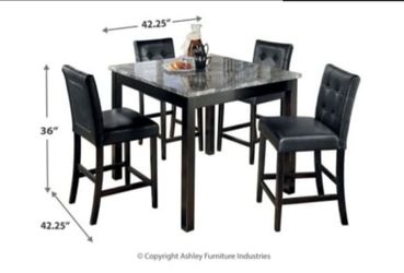 Ashley Furniture 5Piece Counter Height Dining Set