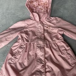 Pink Warm And Cozy Jacket Pink/w Rose Gold New Condition 